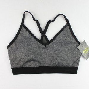 Athletic Works Sports Bra Women's S, L Gray Black DriWorks Adjustable Straps